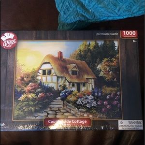 Kings We Cool 1000 Piece Premium Puzzle "COUNTRYSIDE COTTAGE" 20" X 27".

New